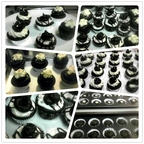 Black and White Mini Cupcakes