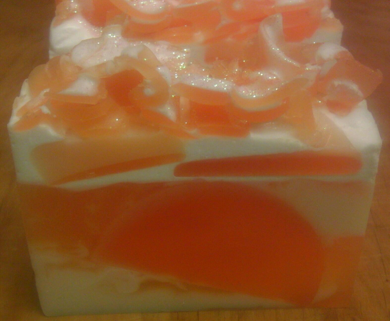 orange dream, dream cream, orange dream cream soap, orange soap, dream soap, melt and pour soap, glycerin soap, handmade soap, handcrafted soap