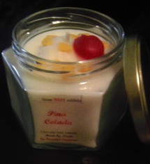 12oz Pina Colada Dessert Container candle